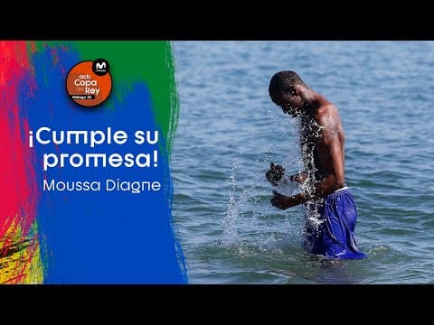Moussa Diagne cumple su promesa: ¡A la playa!