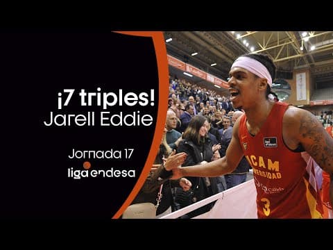 Jarell Eddie vuelve a liarla desde 6,75, ¡Siete triples!