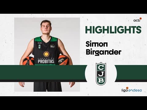 Simon Birgander domina la pintura en la victoria del Joventut