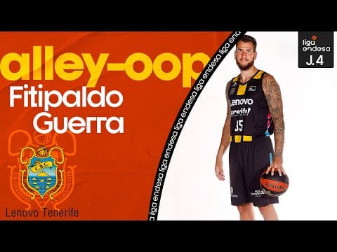 Fitipaldo sirve el alley-oop y Guerra la hunde a una mano