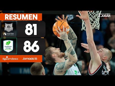 Resumen Surne Bilbao Basket 81 - Unicaja 86 (J16)