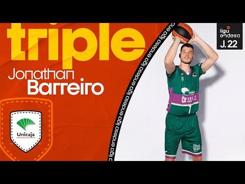 Jonathan Barreiro: triple desde medio campo