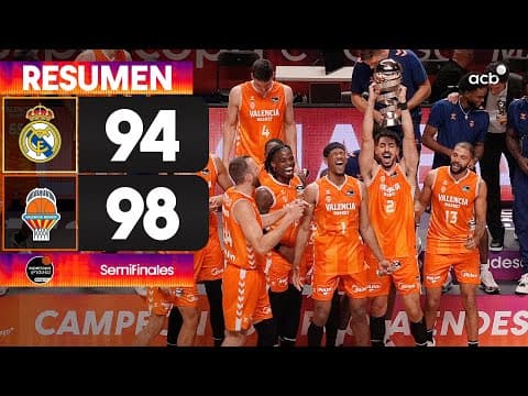 Resumen Real Madrid 94 - Valencia Basket 98 (Final)
