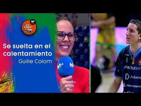Guille Colom ¡Se suelta en el calentamiento!