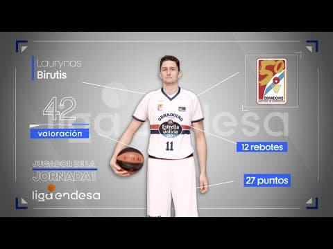 Laurynas Birutis, Jugador de la Jornada 1