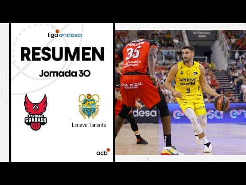 Resumen Coviran Granada 73 - Lenovo Tenerife 82 (J30)