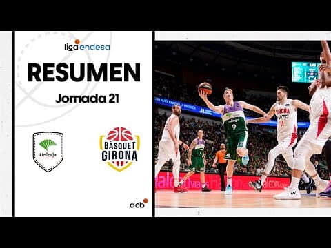 Resumen Unicaja 94 - Bàsquet Girona 70 (J21)