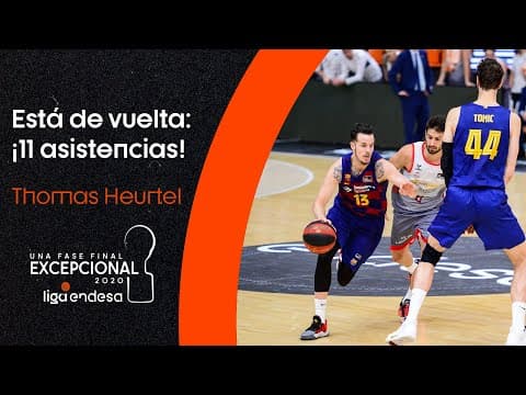 Heurtel está de vuelta: ¡11 asistencias!