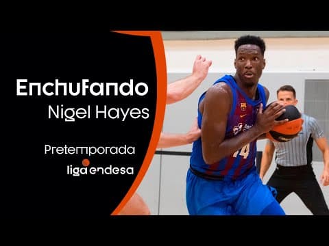 Nigel Hayes, enchufando en su debut con el Barça