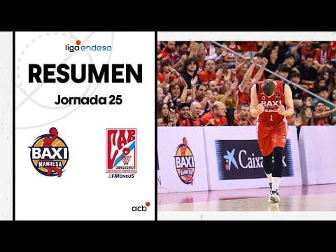 Resumen BAXI Manresa 80 - Monbus Obradoiro 65 (J25)
