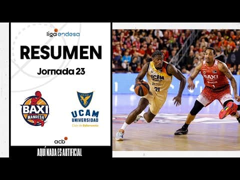 Resumen BAXI Manresa 83 - UCAM Murcia 88 (J23)