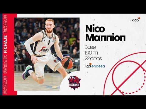 Así juega Nico Mannion, nuevo director de juego de Baskonia
