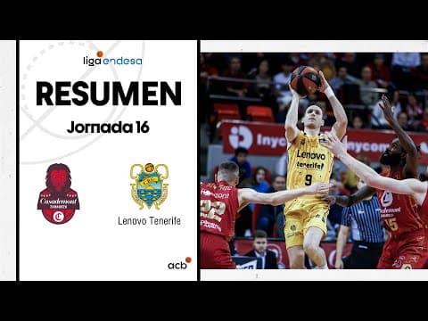 Resumen Casademont Zaragoza 83 - Lenovo Tenerife 87 (J16)