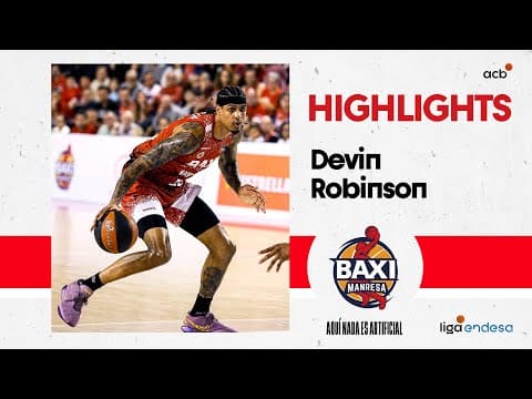 Devin Robinson, líder del triunfo manresano