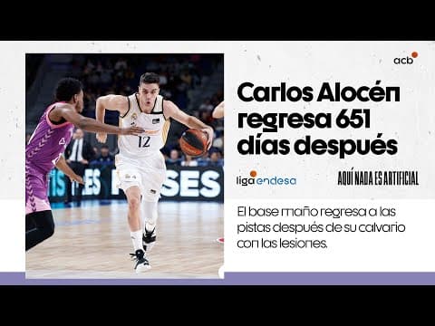 Y 651 días después... ¡vuelve Carlos Alocén!