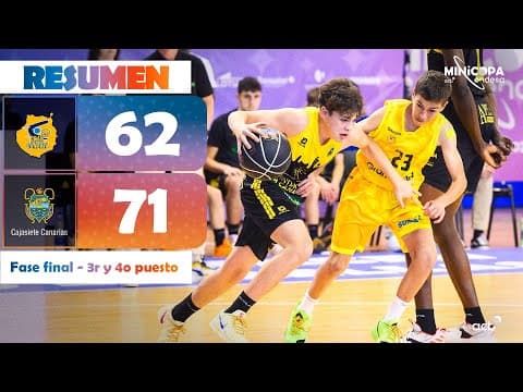 Resumen Minicopa: Gran Canaria 62 - Cajasiete Canarias 71 (tercer y cuarto puesto)