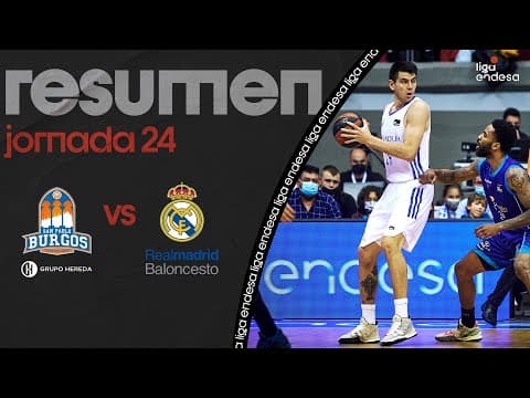 Resumen Hereda San Pablo Burgos 70 - Real Madrid 85 (J24)