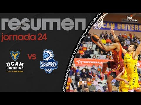 Resumen UCAM Murcia 96 - MoraBanc Andorra 67 (J24)