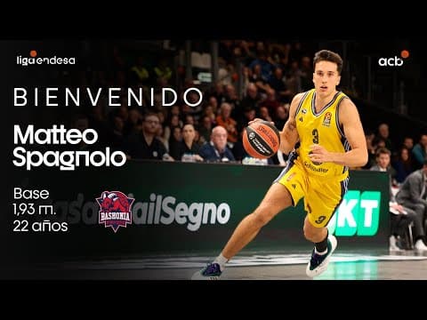¡Así juega Matteo Spagnolo, flamante fichaje baskonista!