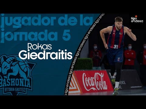 Rokas Giedraitis, Jugador de la Jornada 5