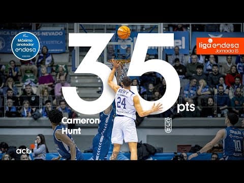 Cameron Hunt, Máximo Anotador Endesa de la Jornada 15