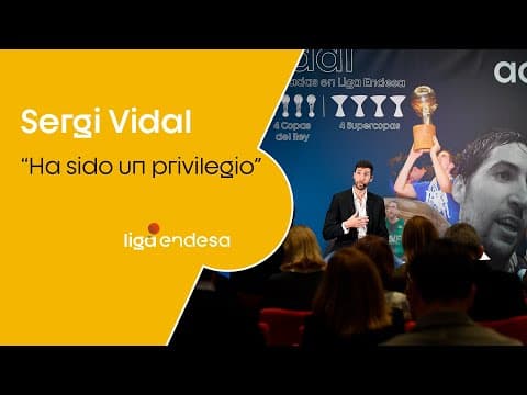 Sergi Vidal: "Ha sido un privilegio"