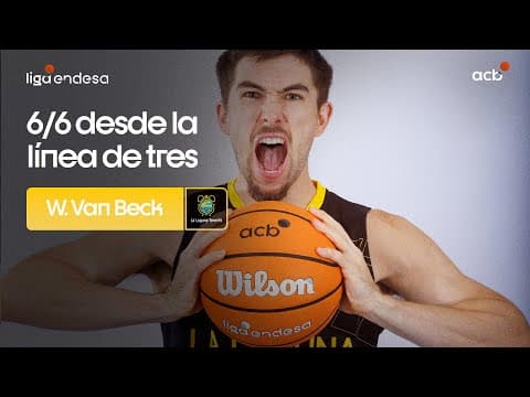 La escandalosa primera mitad de Van Beck: ¡6 de 6 en triples!