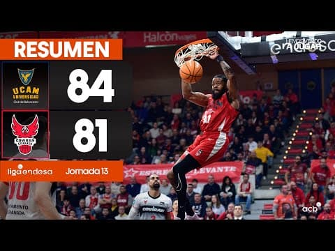 Resumen UCAM Murcia 84 - Coviran Granada 81 (J13)