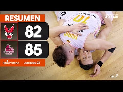 Resumen Coviran Granada 82 - Hiopos Lleida 85 (J23)