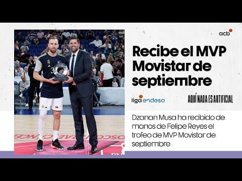 Musa recibe el MVP Movistar de septiembre