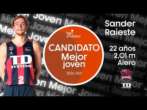 Sander Raieste, candidato al Mejor Joven