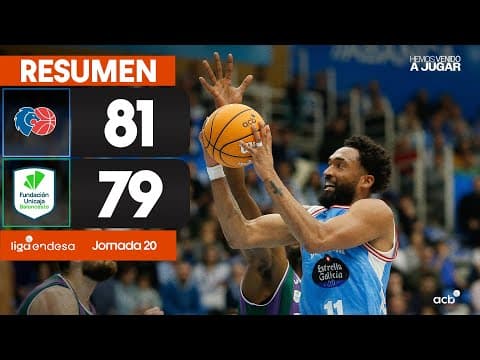 Resumen Río Breogán 81  - Unicaja 79 (J20)