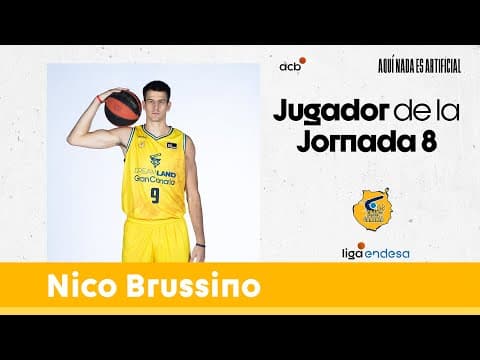 Nicolás Brussino, Jugador de la Jornada 8
