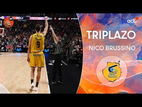 Brussino manda el partido a la prórroga con este triplazo