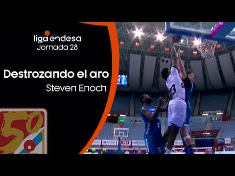 Steven Enoch... ¡destrozando el aro!