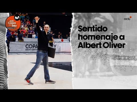 El Olímpic se pone en pie para homenajear a Oliver