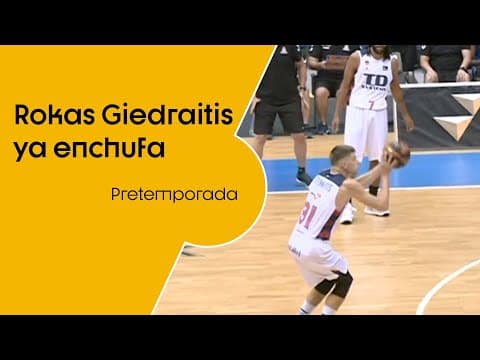 Rokas Giedraitis ya enchufa en el TD Systems Baskonia