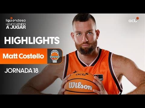 Matt Costello, sin fallo en la primera mitad