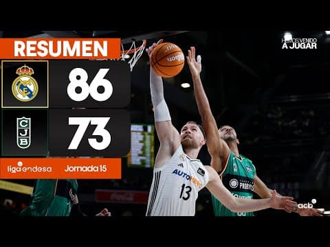 Resumen Real Madrid 86 - Joventut Badalona 73 (J19)