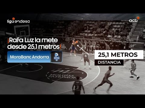 Luz: ¡Un triple desde 25,1 metros!