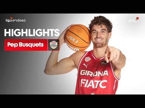 Pep Busquets, onfire en la victoria de Bàsquet Girona