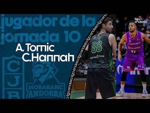 Clevin Hannah y Ante Tomic, Jugadores de la Jornada 10