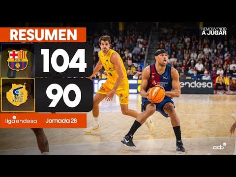 Resumen Barça 104 - Dreamland Gran Canaria 90 (J28)
