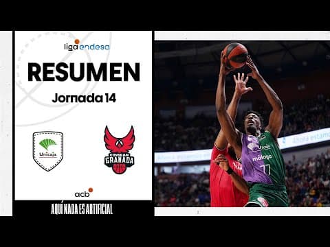 Resumen Unicaja 92 - Coviran Granada 70 (J14)