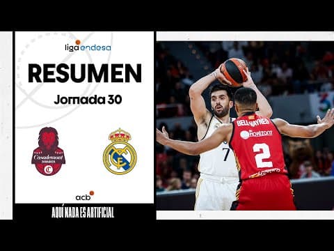 Resumen Casademont Zaragoza 70 - Real Madrid 79 (J30)