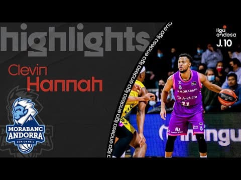 Clevin Hannah: 19 puntos en la primera mitad