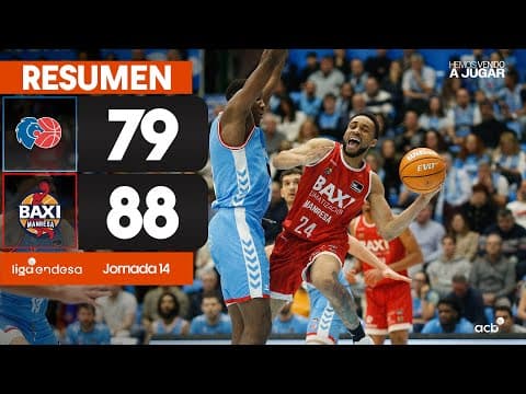 Resumen Río Breogán 79 - BAXI Manresa 88 (J14)