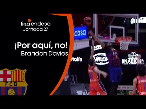 Brandon Davies marca terreno: ¡qué tapón!