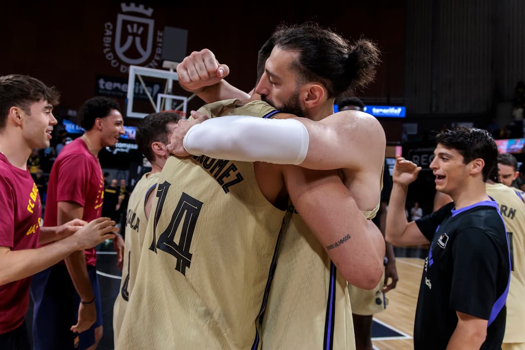 El Barça celebra el pase al Playoff Final