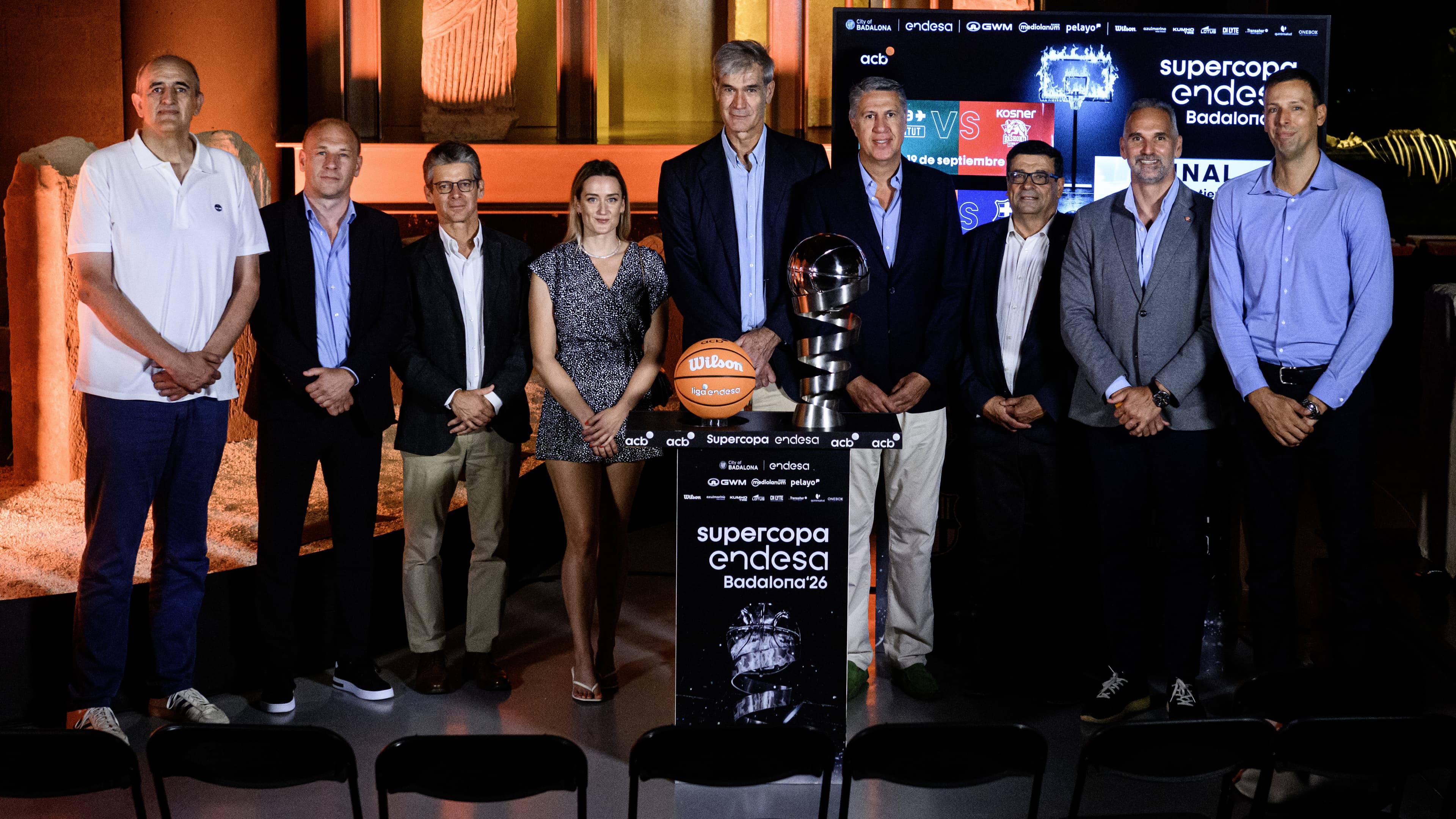 Foto de familia de la Supercopa Endesa Badalona 2026